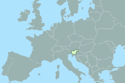 Slovenia for Families - Map of Europe